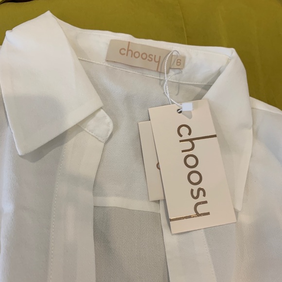 Choosy White Crosby St Dress Sz 6 NWT - Picture 8 of 8